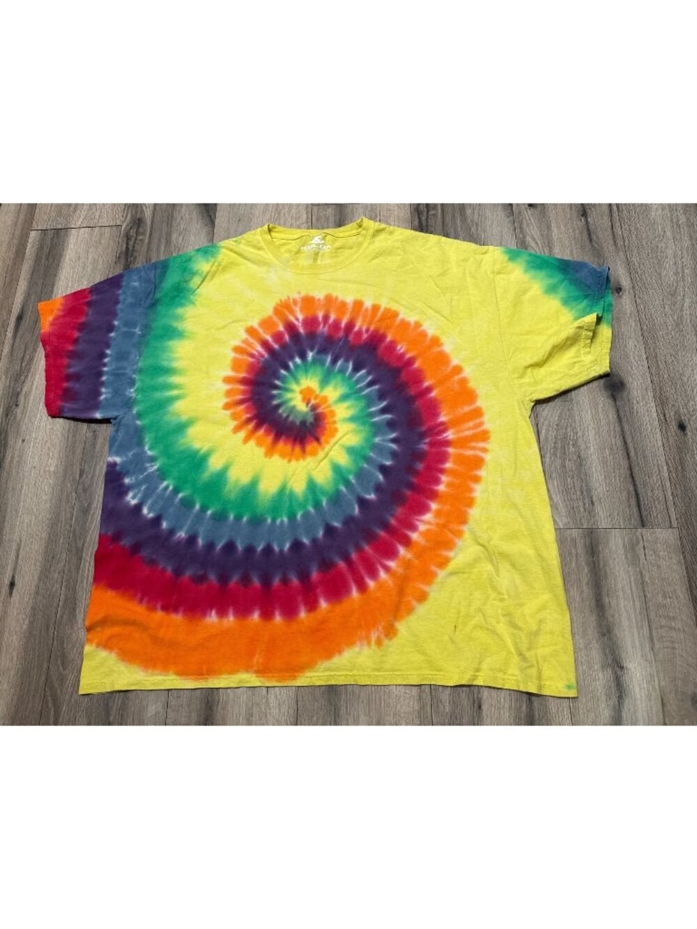 Koloa Surf Tie-Dye Spiral T-Shirt Size XL Bright Multi-Color Cotton